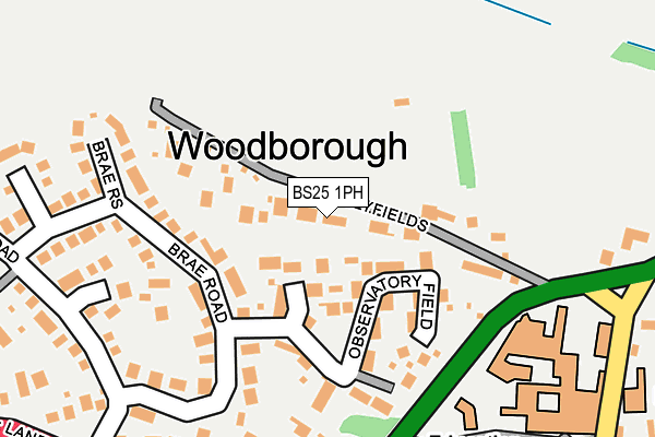 BS25 1PH map - OS OpenMap – Local (Ordnance Survey)