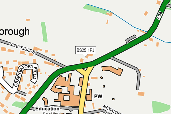 BS25 1PJ map - OS OpenMap – Local (Ordnance Survey)