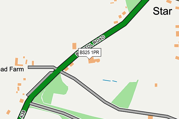 BS25 1PR map - OS OpenMap – Local (Ordnance Survey)