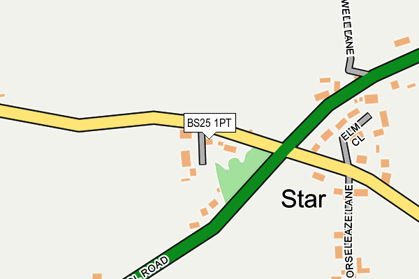 BS25 1PT map - OS OpenMap – Local (Ordnance Survey)