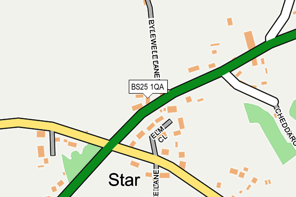 BS25 1QA map - OS OpenMap – Local (Ordnance Survey)