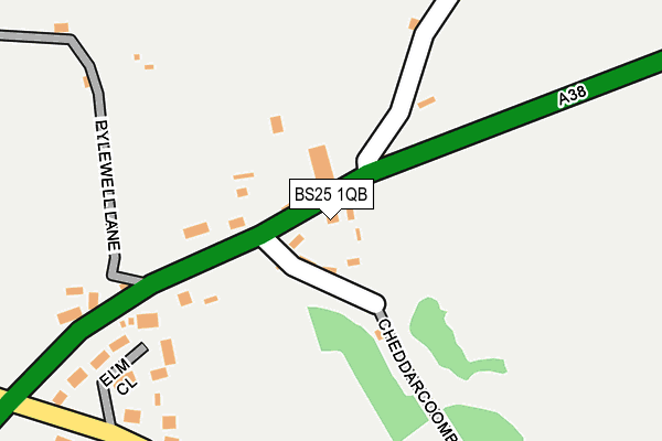 BS25 1QB map - OS OpenMap – Local (Ordnance Survey)