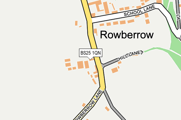 BS25 1QN map - OS OpenMap – Local (Ordnance Survey)