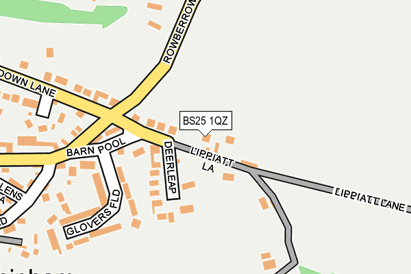 BS25 1QZ map - OS OpenMap – Local (Ordnance Survey)