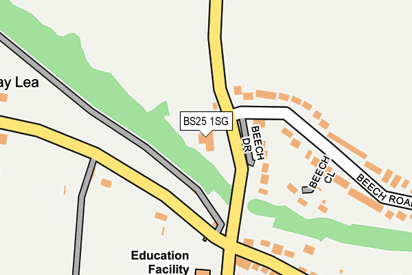 BS25 1SG map - OS OpenMap – Local (Ordnance Survey)