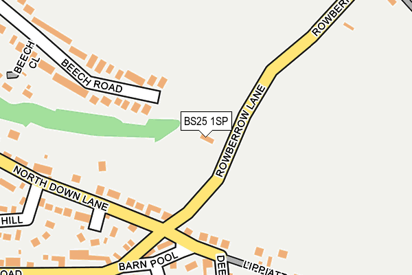 BS25 1SP map - OS OpenMap – Local (Ordnance Survey)