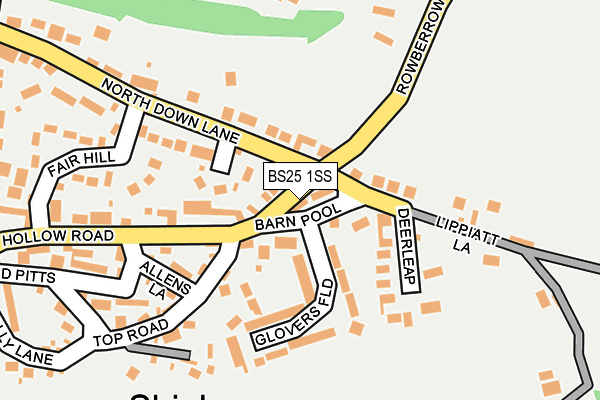 BS25 1SS map - OS OpenMap – Local (Ordnance Survey)