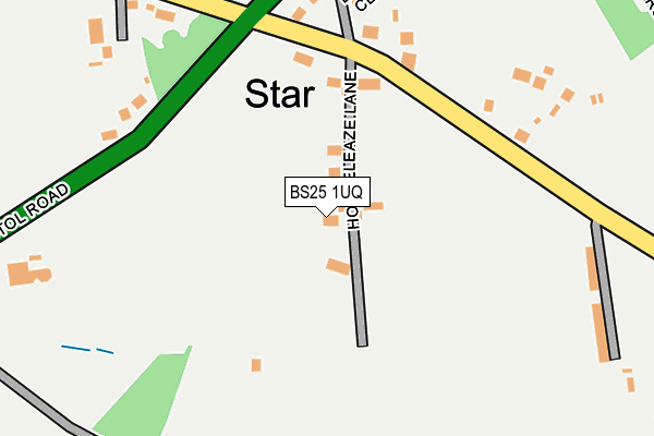 BS25 1UQ map - OS OpenMap – Local (Ordnance Survey)