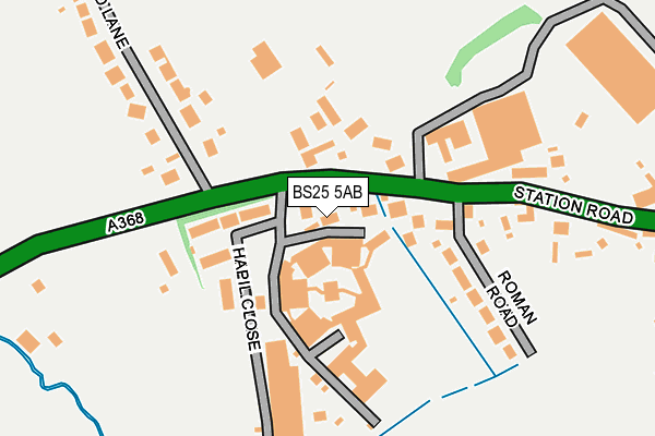 BS25 5AB map - OS OpenMap – Local (Ordnance Survey)