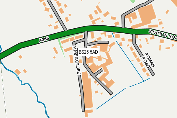 BS25 5AD map - OS OpenMap – Local (Ordnance Survey)
