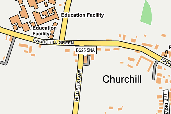 BS25 5NA map - OS OpenMap – Local (Ordnance Survey)