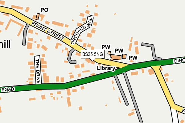 BS25 5NG map - OS OpenMap – Local (Ordnance Survey)