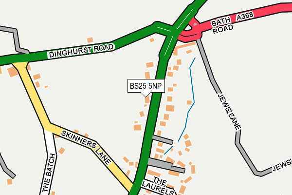 BS25 5NP map - OS OpenMap – Local (Ordnance Survey)