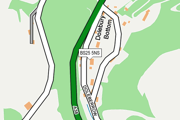 BS25 5NS map - OS OpenMap – Local (Ordnance Survey)