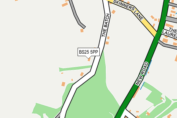 BS25 5PP map - OS OpenMap – Local (Ordnance Survey)