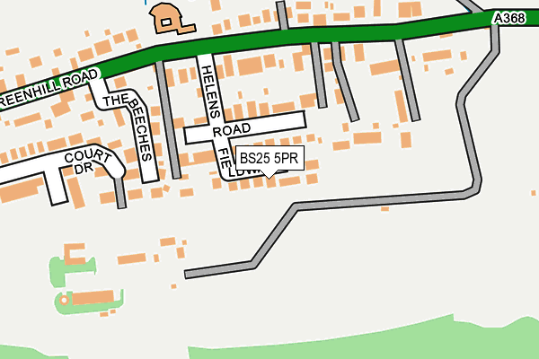 BS25 5PR map - OS OpenMap – Local (Ordnance Survey)