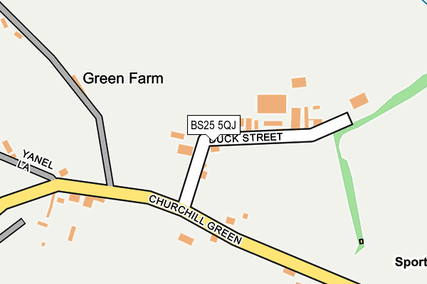 BS25 5QJ map - OS OpenMap – Local (Ordnance Survey)
