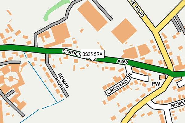 BS25 5RA map - OS OpenMap – Local (Ordnance Survey)