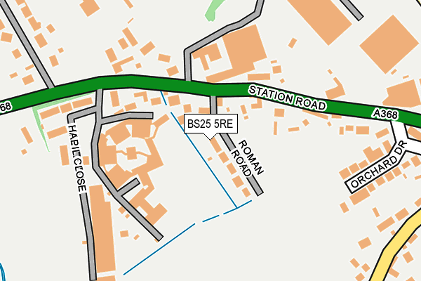 BS25 5RE map - OS OpenMap – Local (Ordnance Survey)