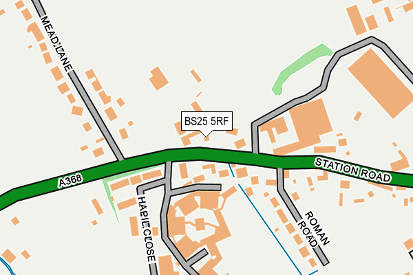 BS25 5RF map - OS OpenMap – Local (Ordnance Survey)