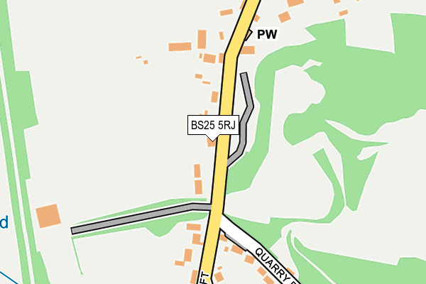 BS25 5RJ map - OS OpenMap – Local (Ordnance Survey)