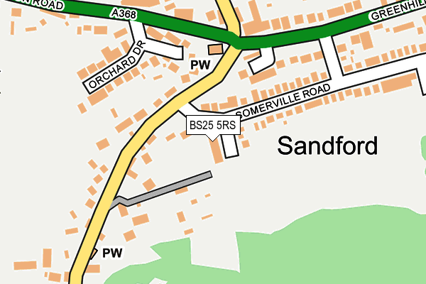 BS25 5RS map - OS OpenMap – Local (Ordnance Survey)