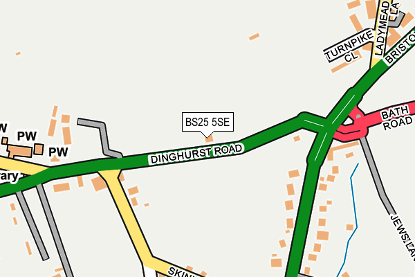 BS25 5SE map - OS OpenMap – Local (Ordnance Survey)