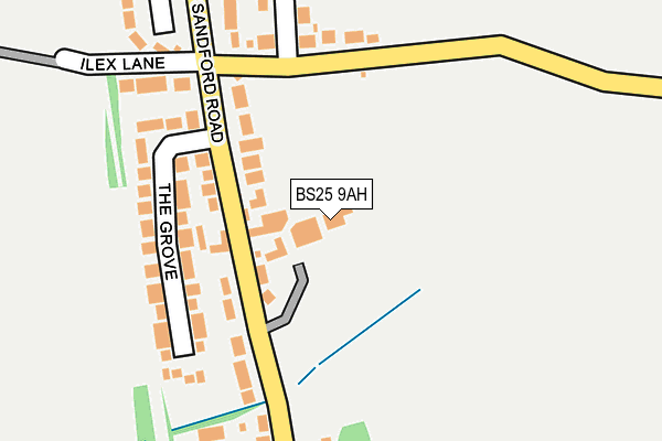 BS25 9AH map - OS OpenMap – Local (Ordnance Survey)