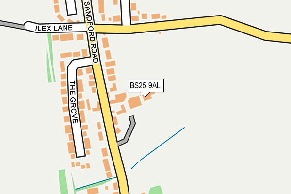 BS25 9AL map - OS OpenMap – Local (Ordnance Survey)