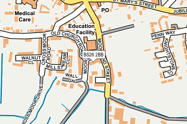 BS26 2BB map - OS OpenMap – Local (Ordnance Survey)