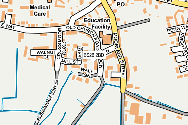 BS26 2BD map - OS OpenMap – Local (Ordnance Survey)
