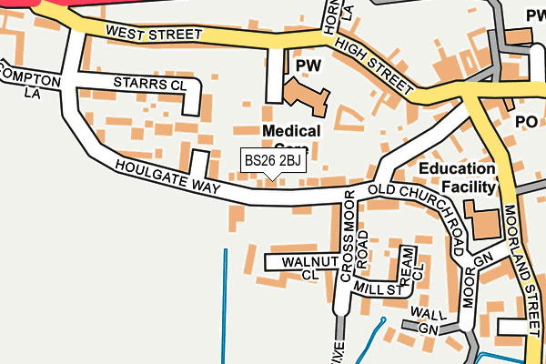 BS26 2BJ map - OS OpenMap – Local (Ordnance Survey)