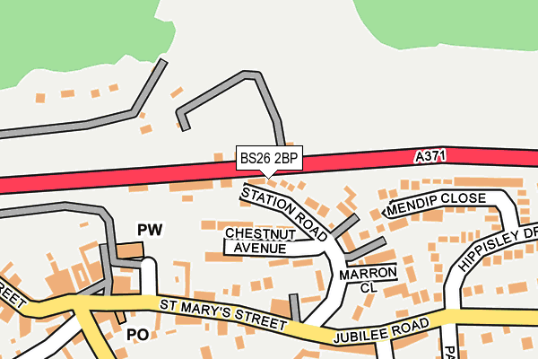 BS26 2BP map - OS OpenMap – Local (Ordnance Survey)