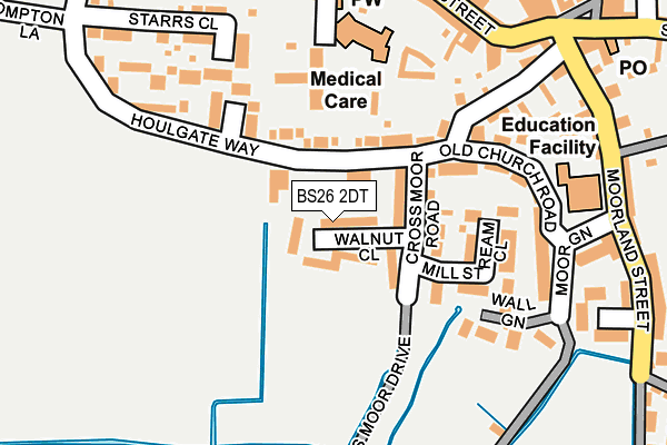 BS26 2DT map - OS OpenMap – Local (Ordnance Survey)