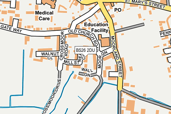 BS26 2DU map - OS OpenMap – Local (Ordnance Survey)