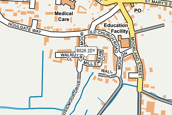 BS26 2DY map - OS OpenMap – Local (Ordnance Survey)
