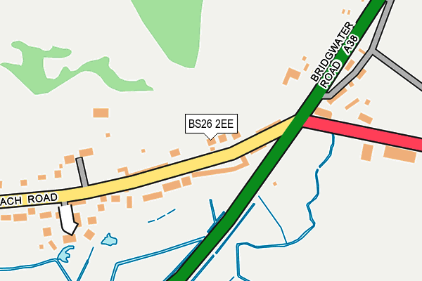 BS26 2EE map - OS OpenMap – Local (Ordnance Survey)