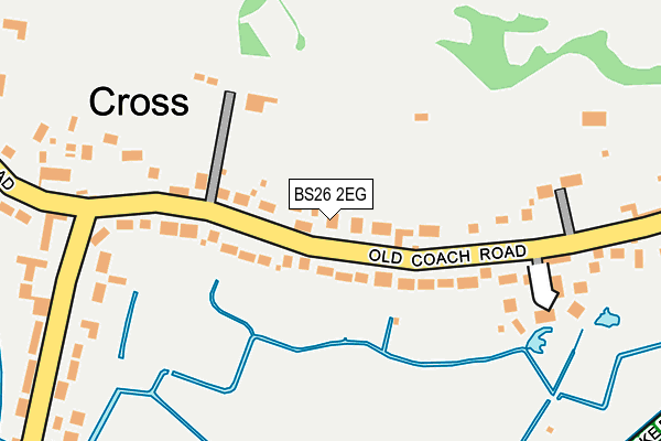 BS26 2EG map - OS OpenMap – Local (Ordnance Survey)