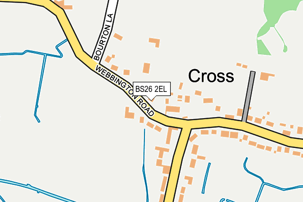 BS26 2EL map - OS OpenMap – Local (Ordnance Survey)