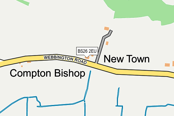 BS26 2EU map - OS OpenMap – Local (Ordnance Survey)