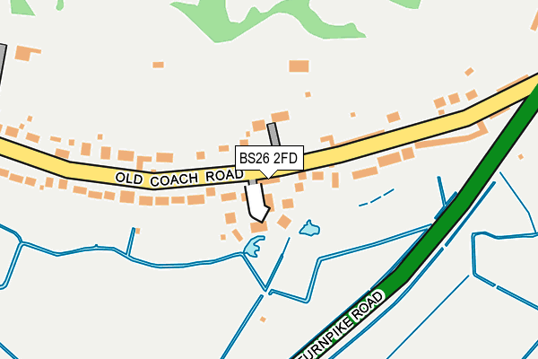 BS26 2FD map - OS OpenMap – Local (Ordnance Survey)