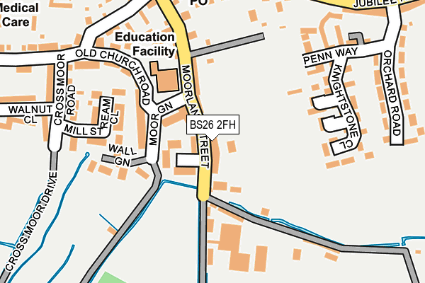 BS26 2FH map - OS OpenMap – Local (Ordnance Survey)