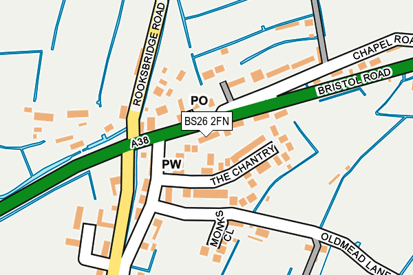BS26 2FN map - OS OpenMap – Local (Ordnance Survey)