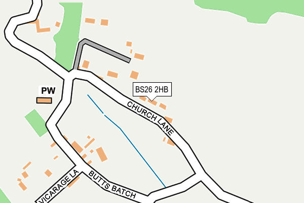 BS26 2HB map - OS OpenMap – Local (Ordnance Survey)