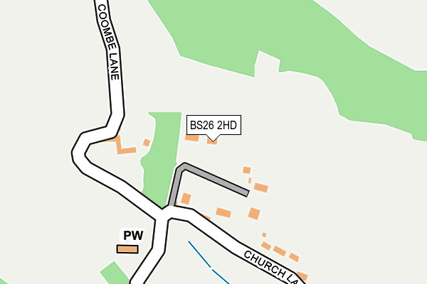 BS26 2HD map - OS OpenMap – Local (Ordnance Survey)