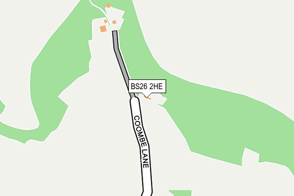 BS26 2HE map - OS OpenMap – Local (Ordnance Survey)