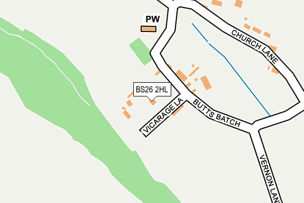 BS26 2HL map - OS OpenMap – Local (Ordnance Survey)