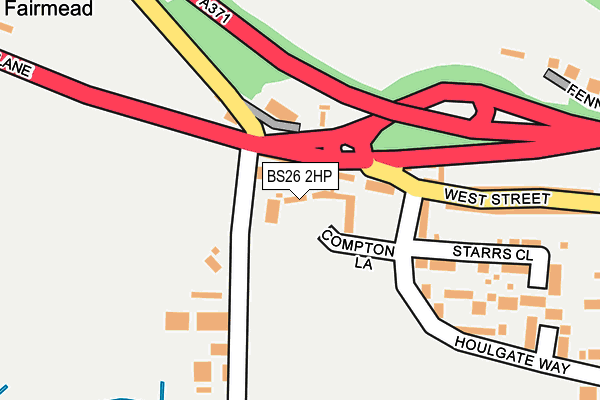 BS26 2HP map - OS OpenMap – Local (Ordnance Survey)