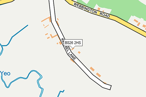 BS26 2HS map - OS OpenMap – Local (Ordnance Survey)