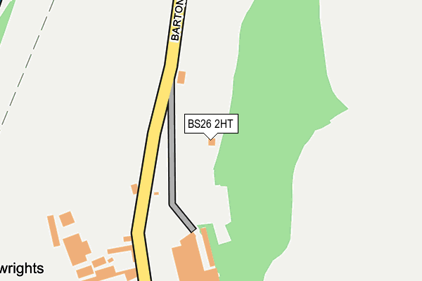 BS26 2HT map - OS OpenMap – Local (Ordnance Survey)